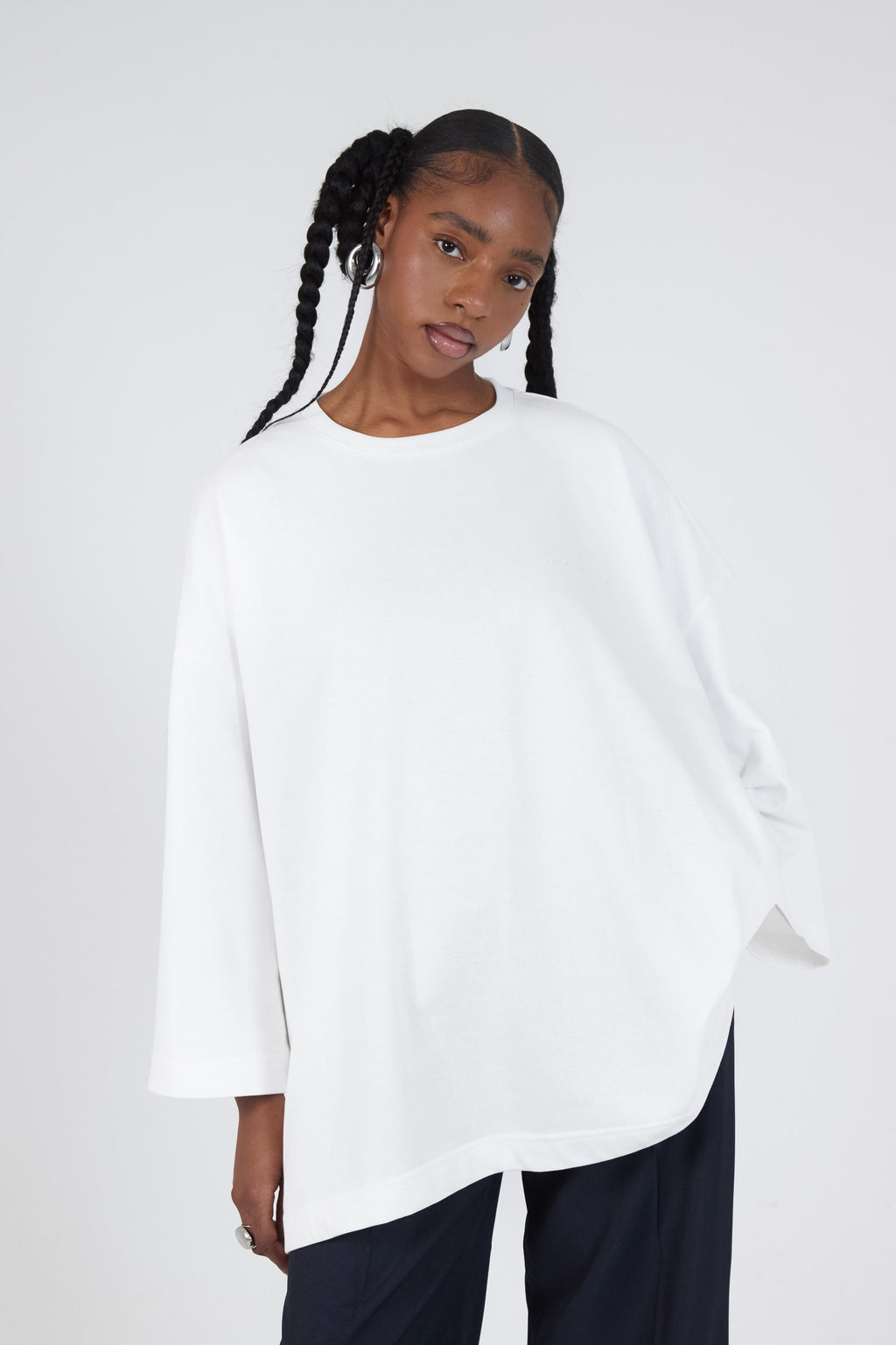 T-shirt super premium mixte «portrait» blanc main image 0