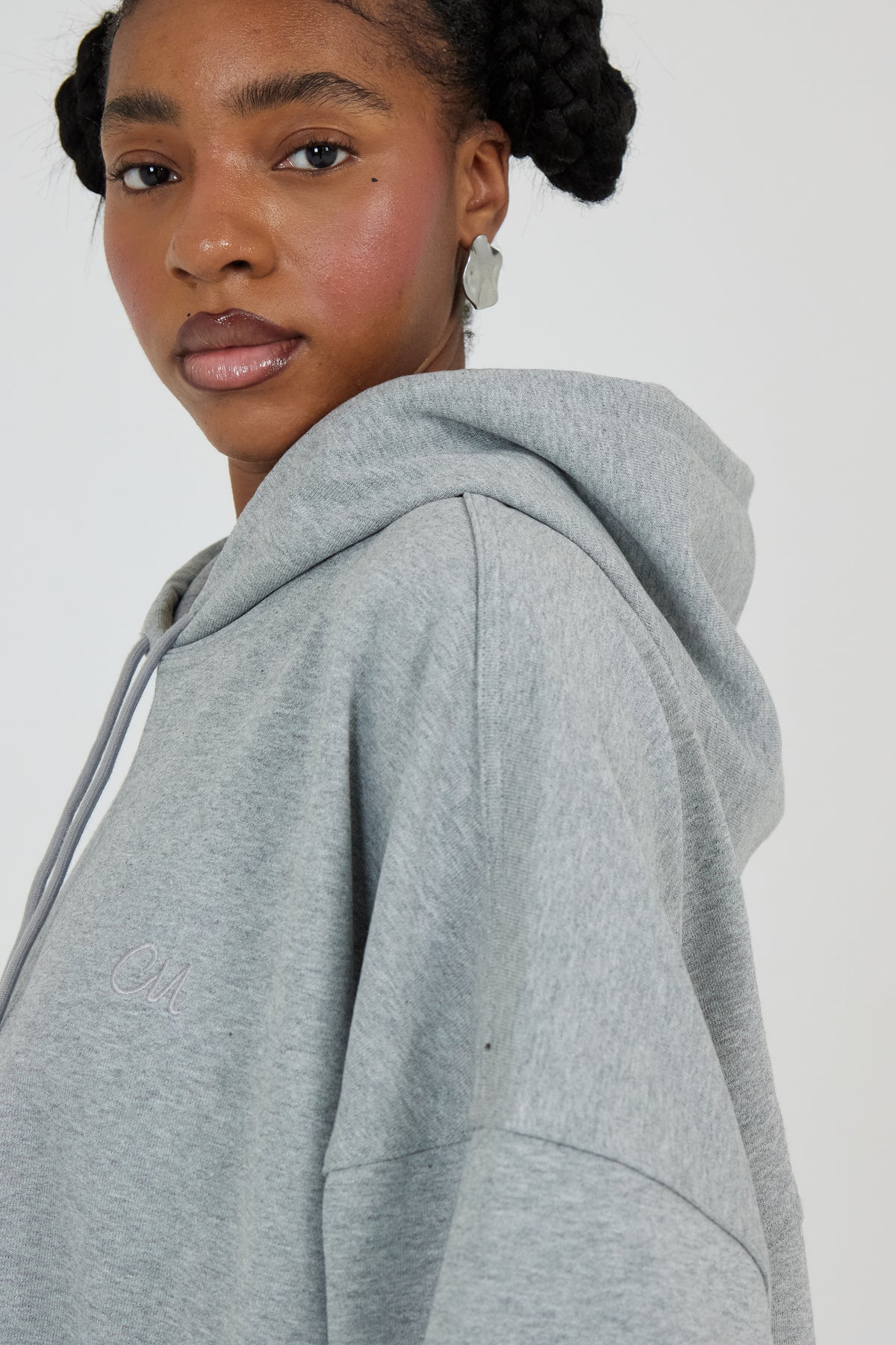 Le Hoodie Gris Chiné