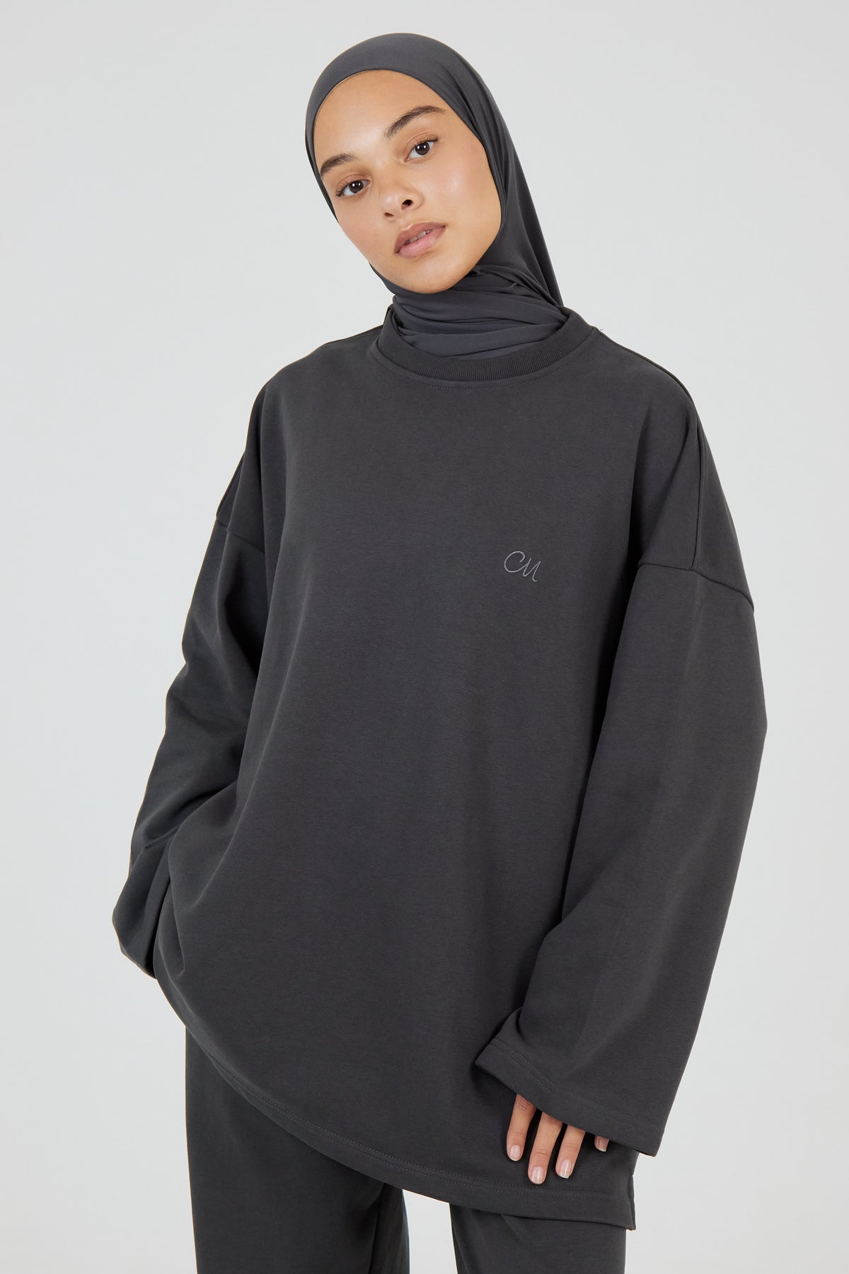 Le Sweat-shirt Gris Anthracite