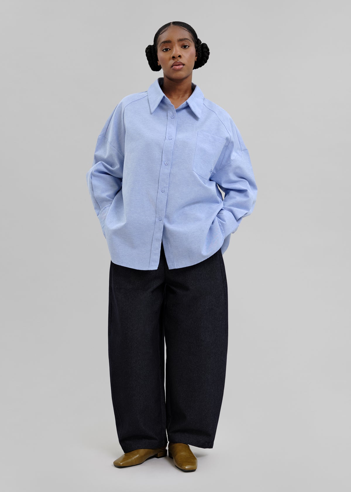 Le Jean Barrel Bleu nuit