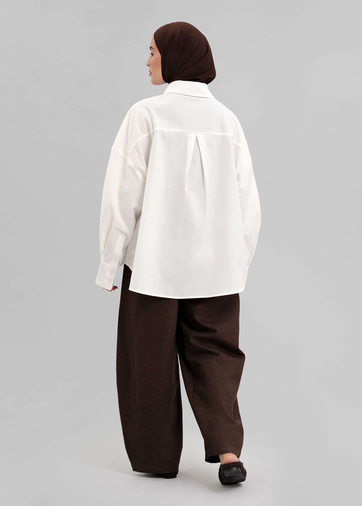 Le Jean Barrel Brun