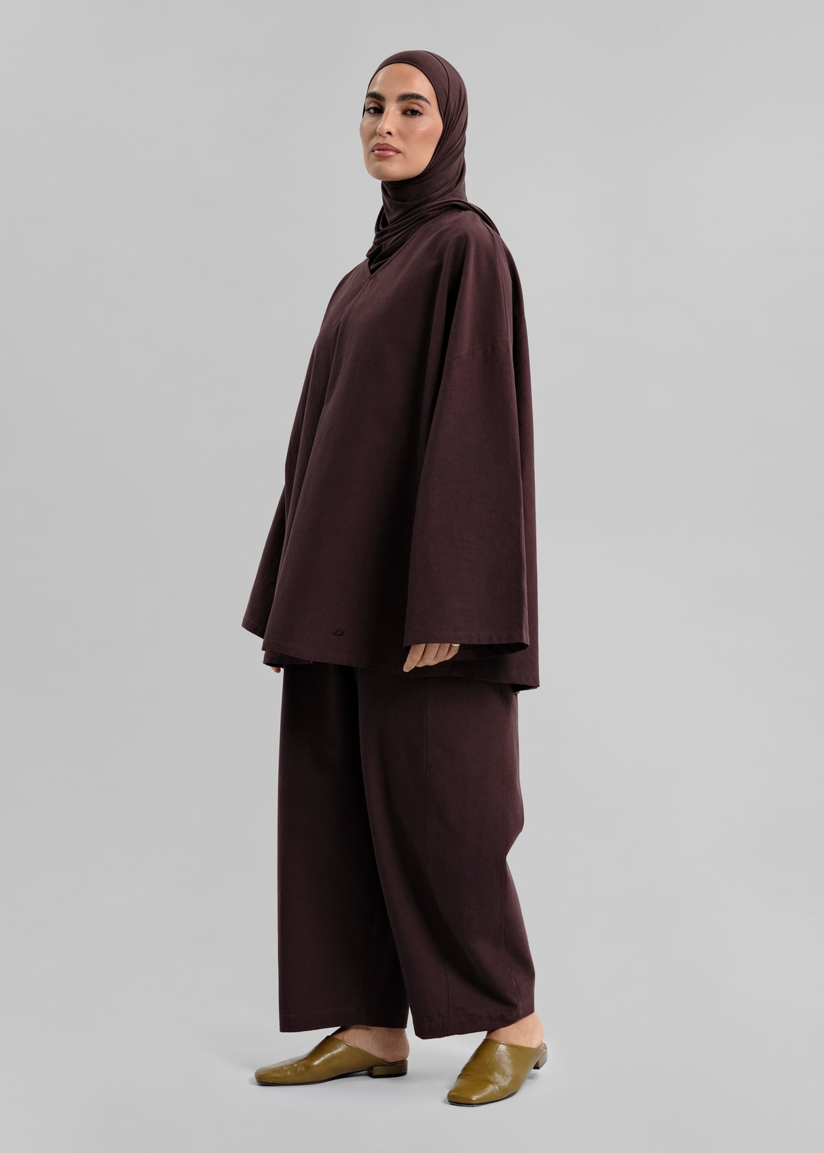 La Blouse Natural Aubergine