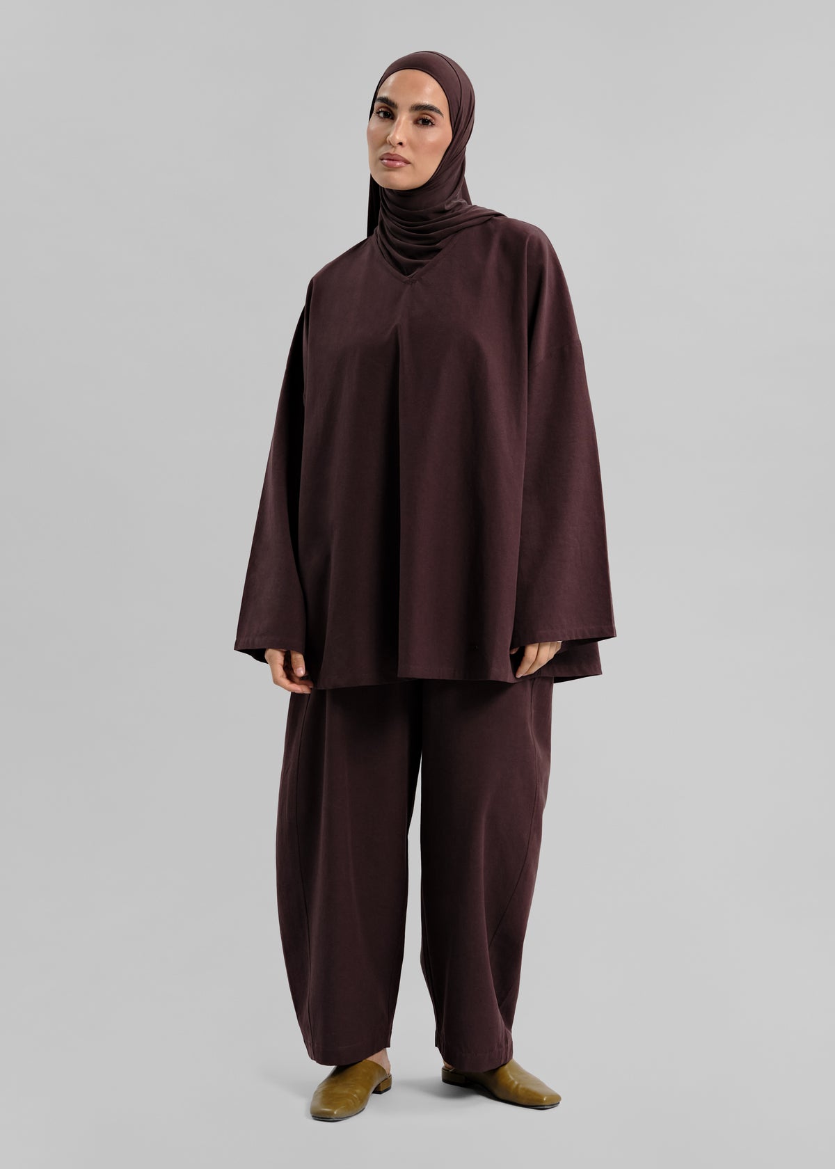 La Blouse Natural Aubergine