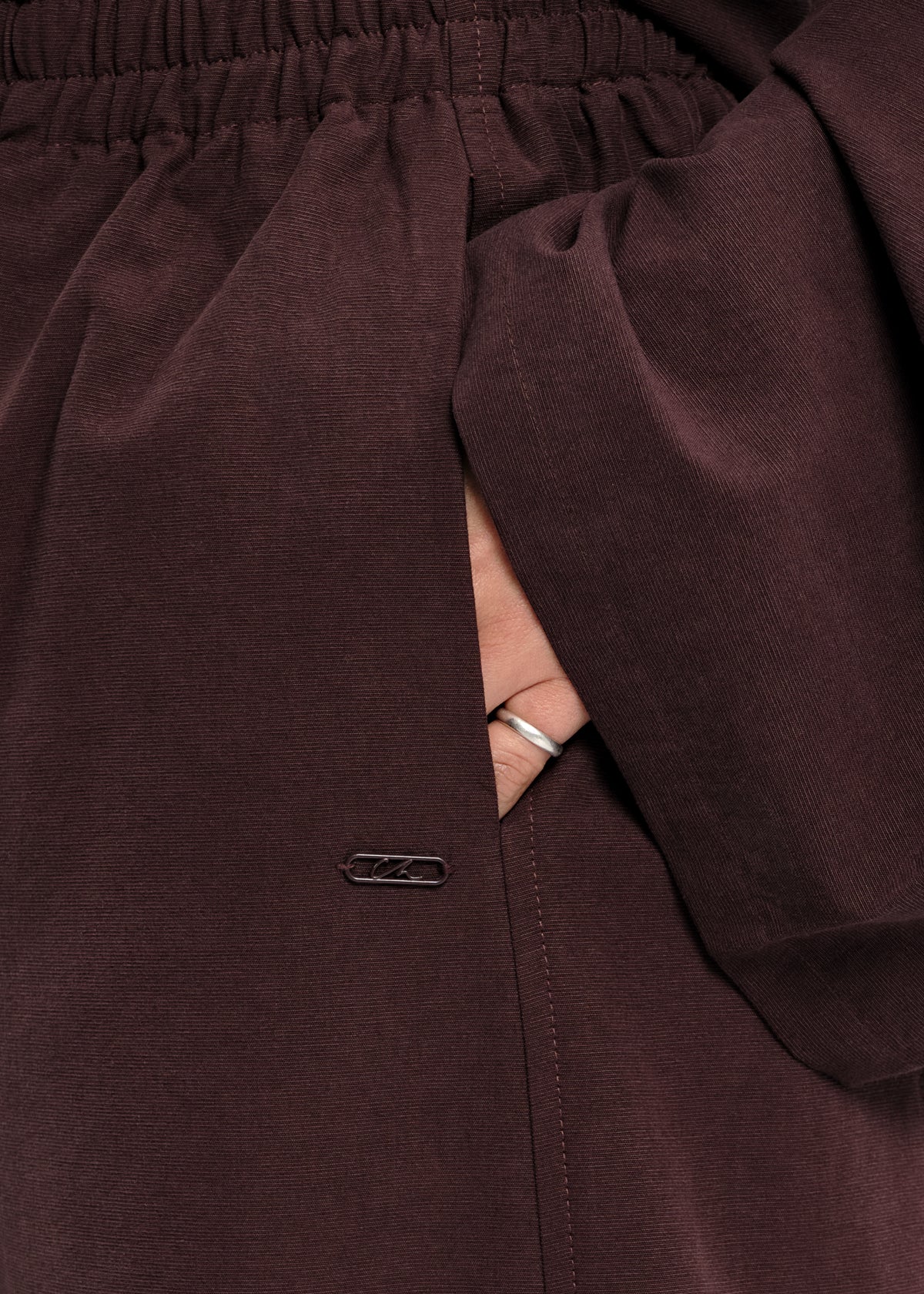 Le Pantalon Natural Aubergine