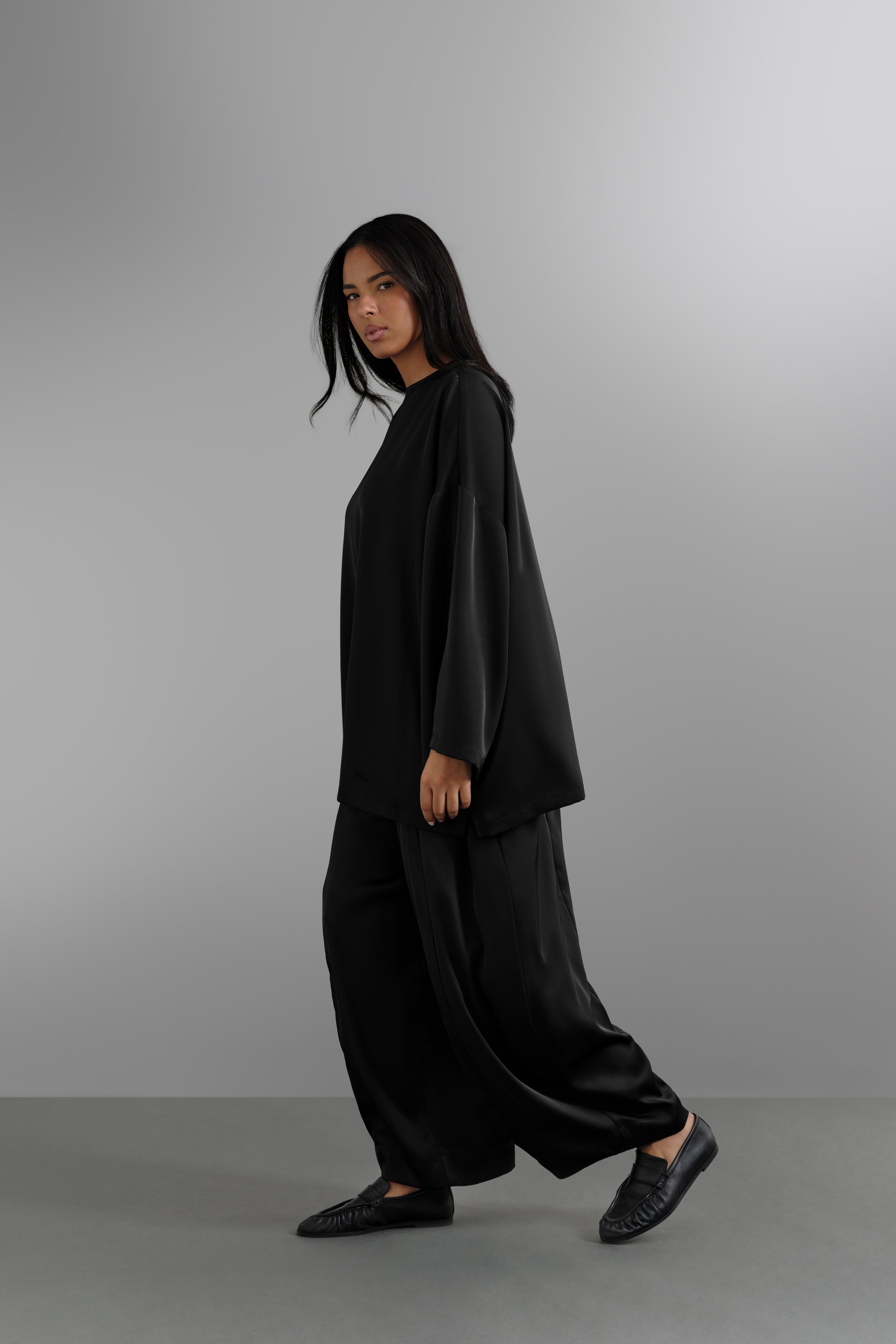 Le T-shirt Satin Noir