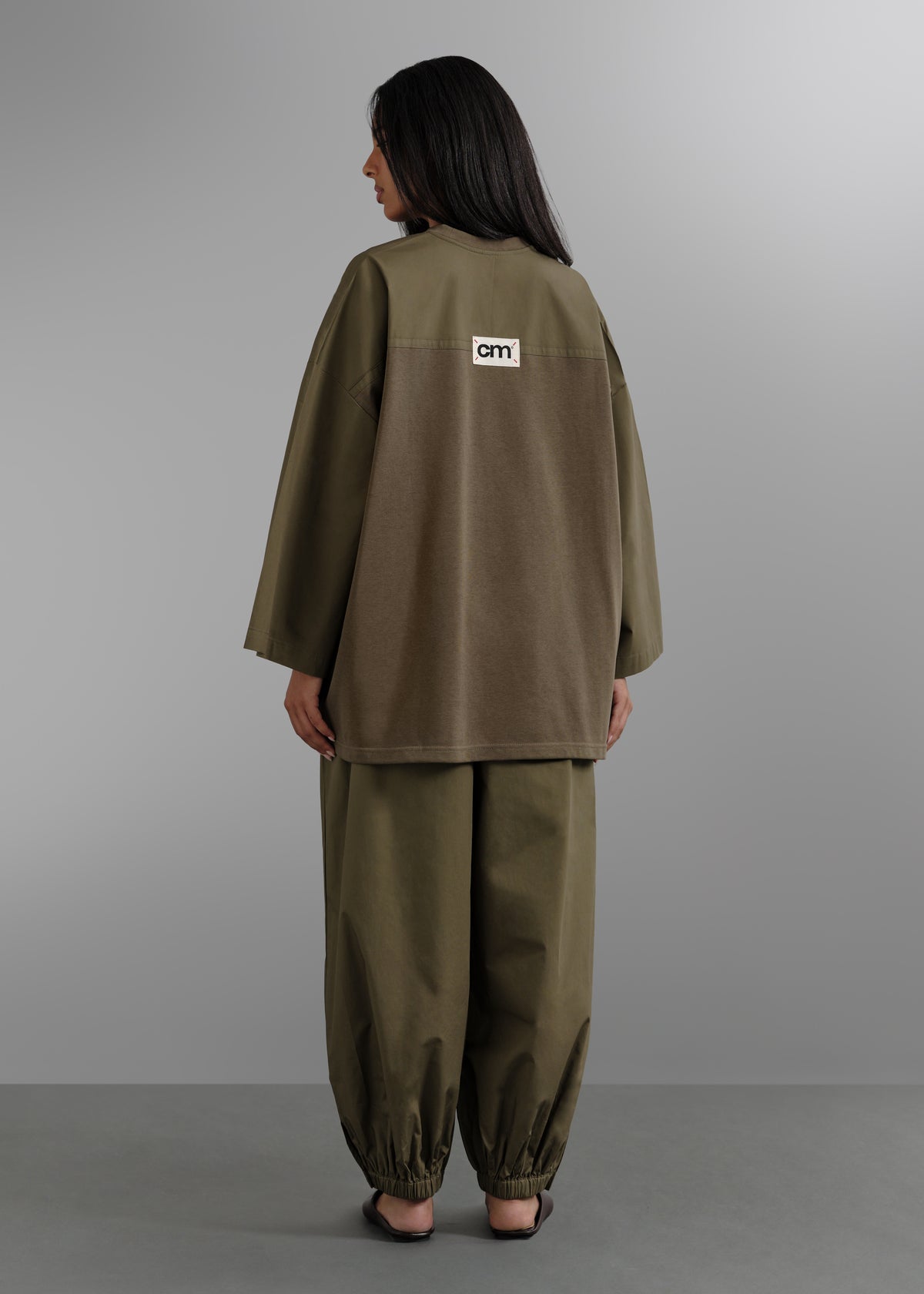 Le T-shirt Bi Matière Kaki