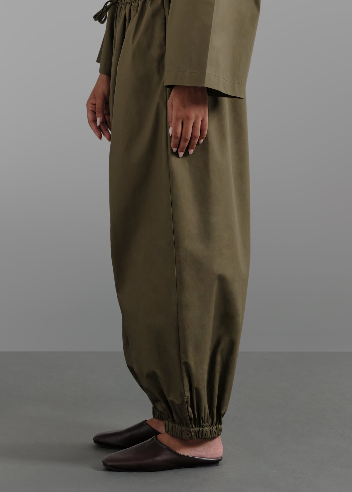 Le Pantalon Bouffant Kaki