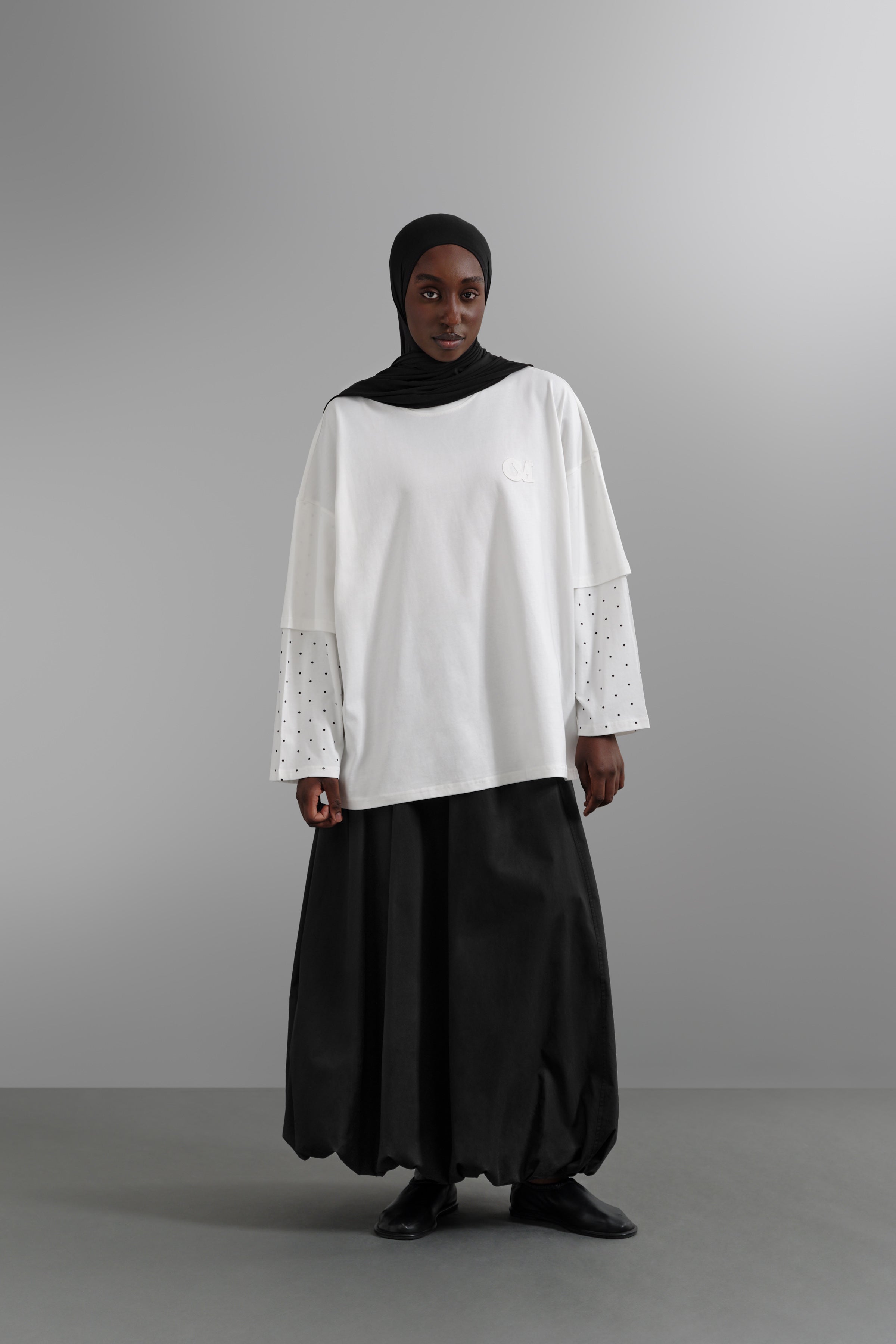 Le Top Layer à Pois Blanc