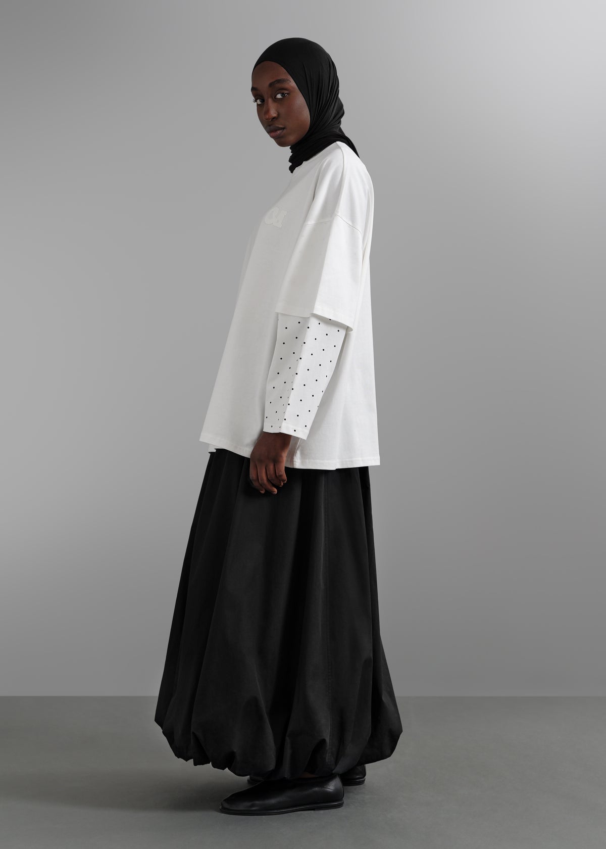 Le Top Layer à Pois Blanc