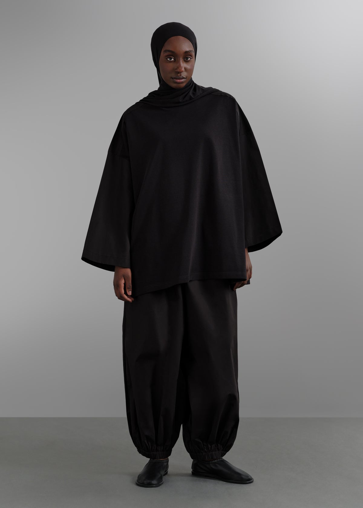 Le T-shirt Bi Matière Noir