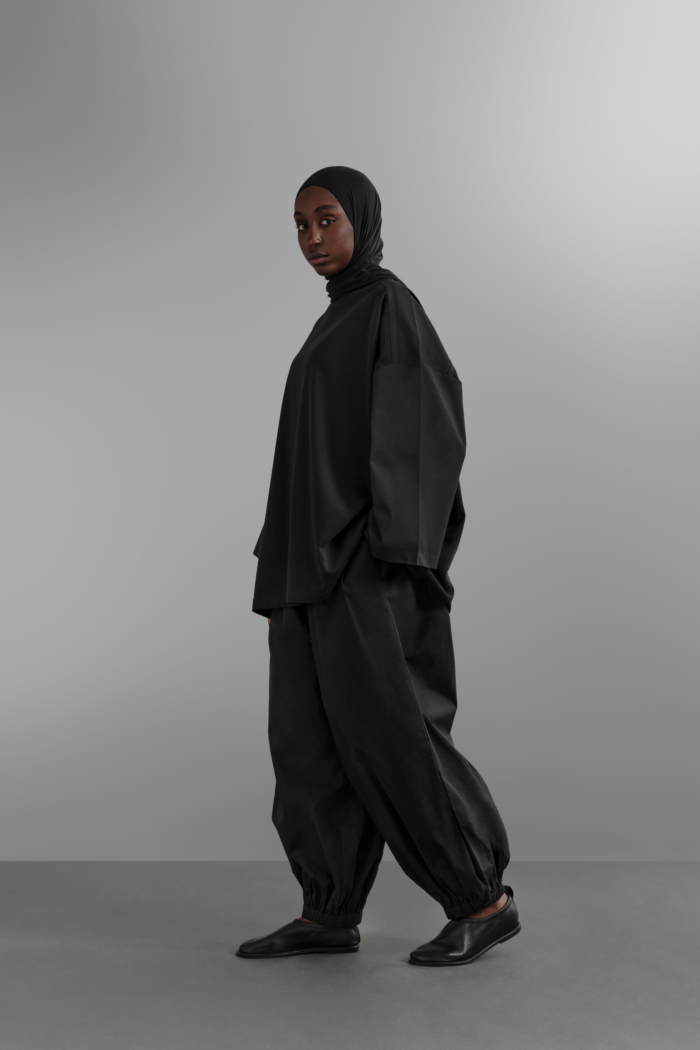 Le Pantalon Bouffant Noir