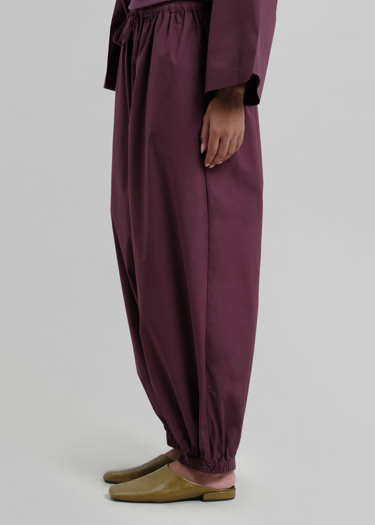 Le Pantalon Bouffant Aubergine