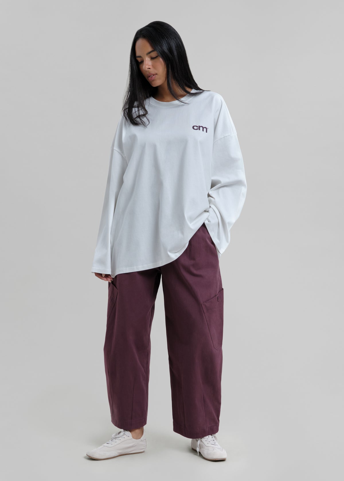 Le Pantalon Cargo Aubergine