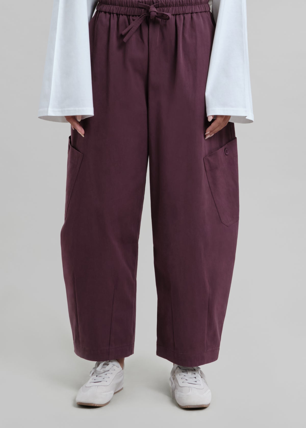 Le Pantalon Cargo Aubergine