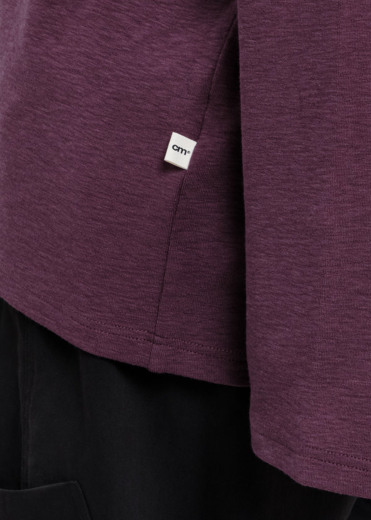Le Top Boutonné Aubergine