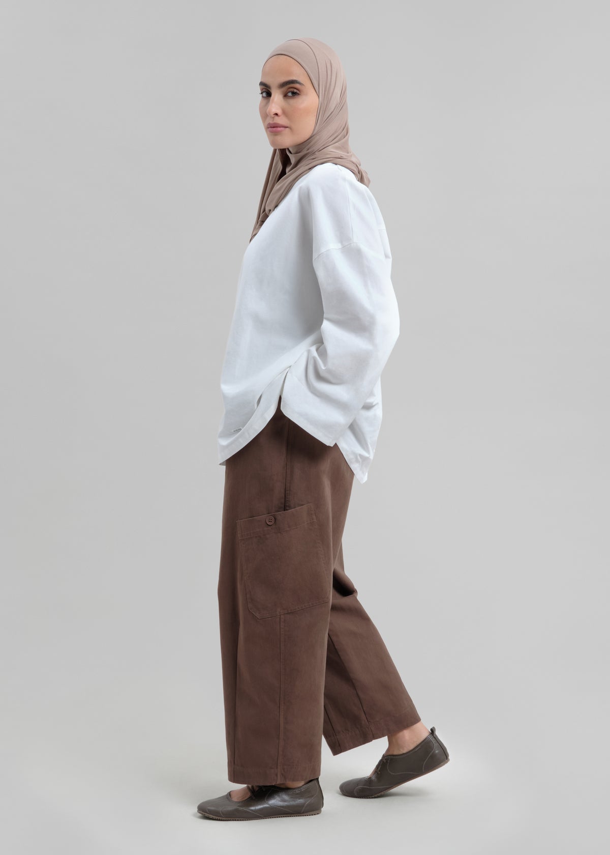 Le Pantalon Cargo Marron