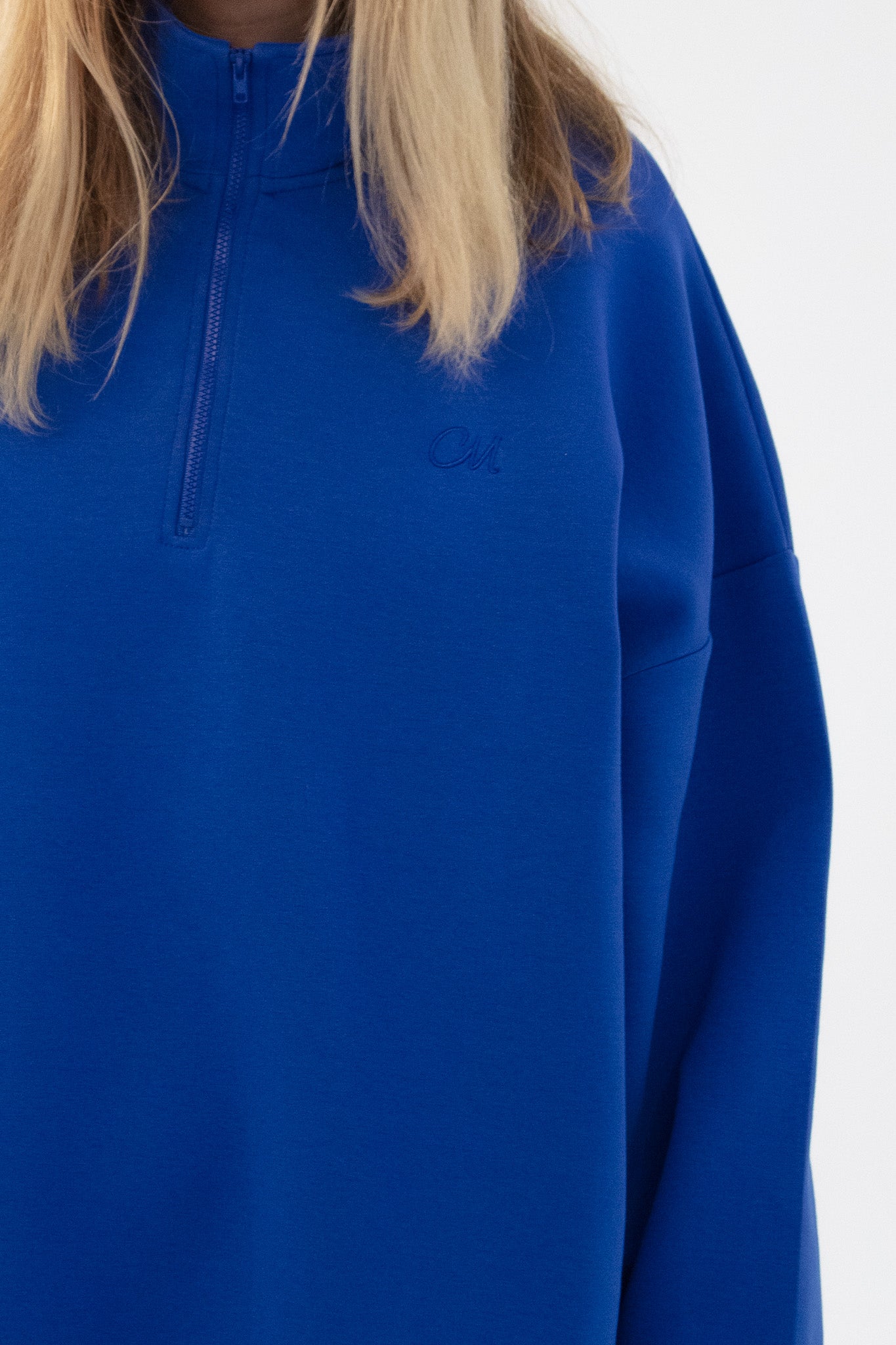 Le Sweat Zip Comfy Bleu Roi