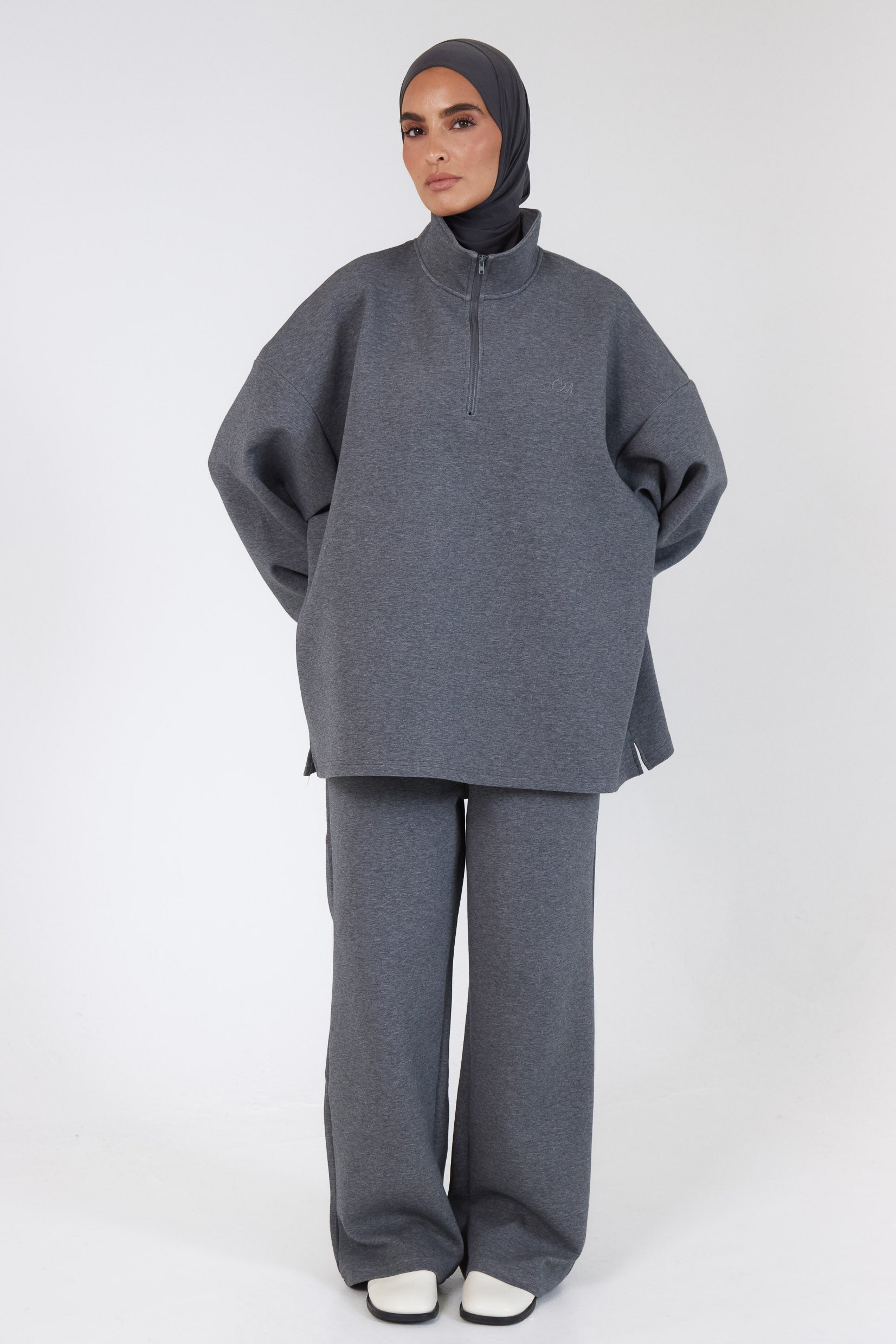 The Dark Grey Comfy Zip Sweatshirt