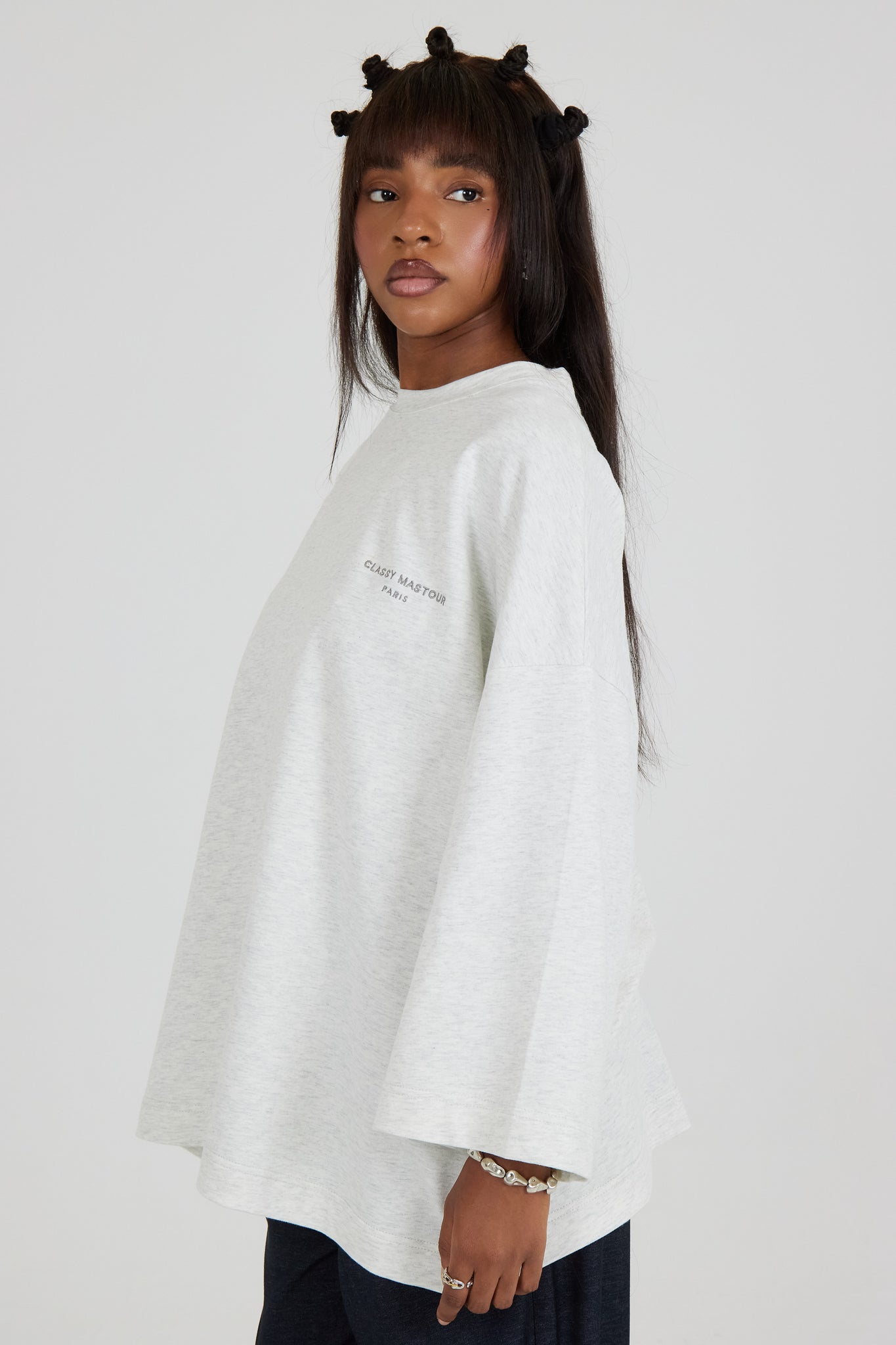 Le T-shirt Signature Gris clair