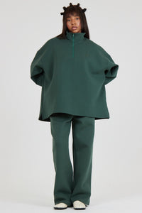 Le Sweat Zip Comfy Vert