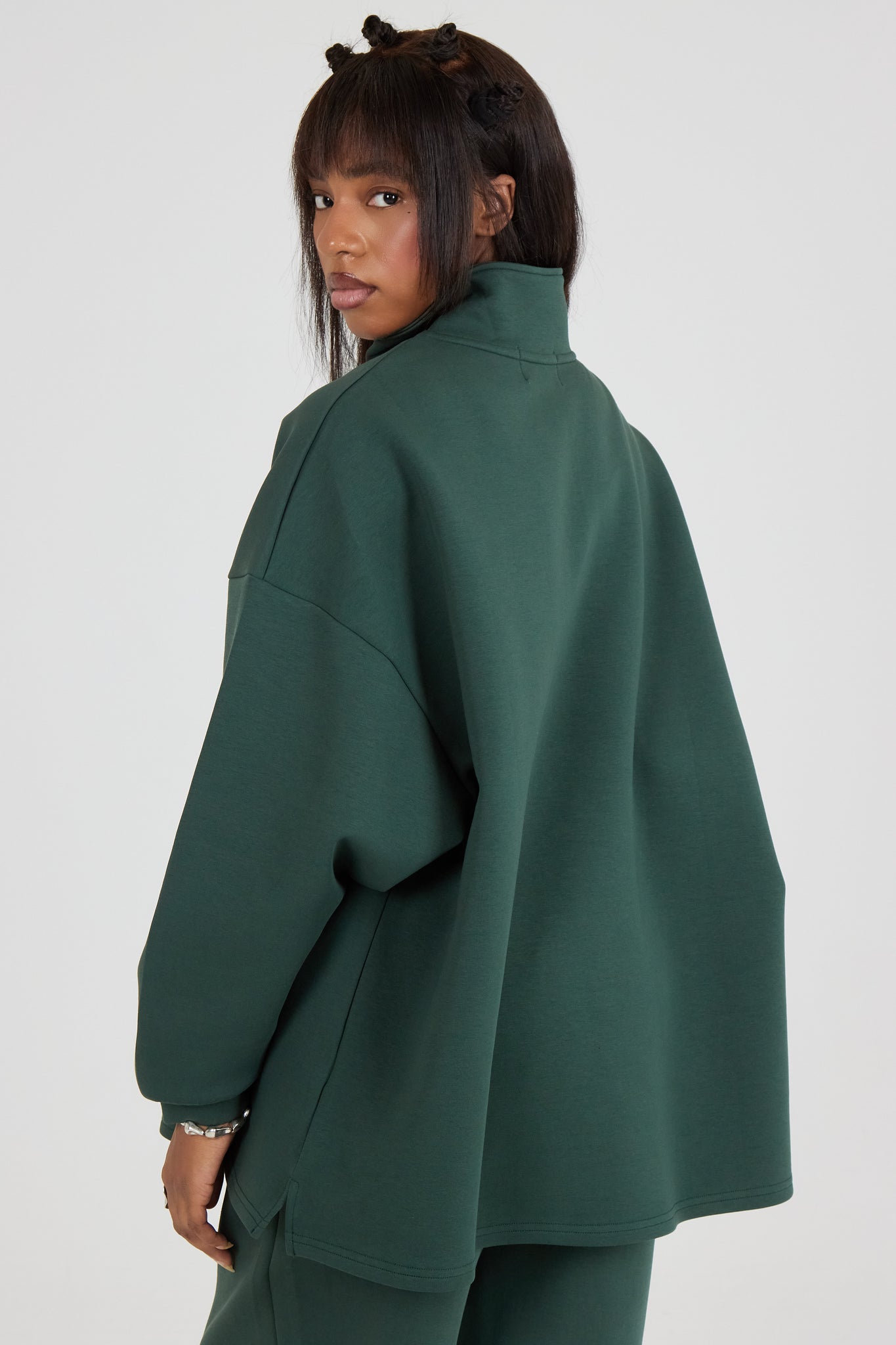 Le Sweat Zip Comfy Vert