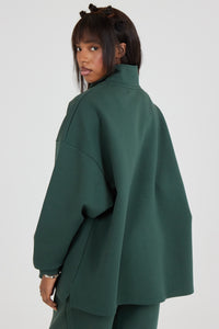 Le Sweat Zip Comfy Vert