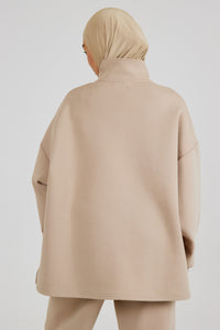 Le Sweat Zip Comfy Beige