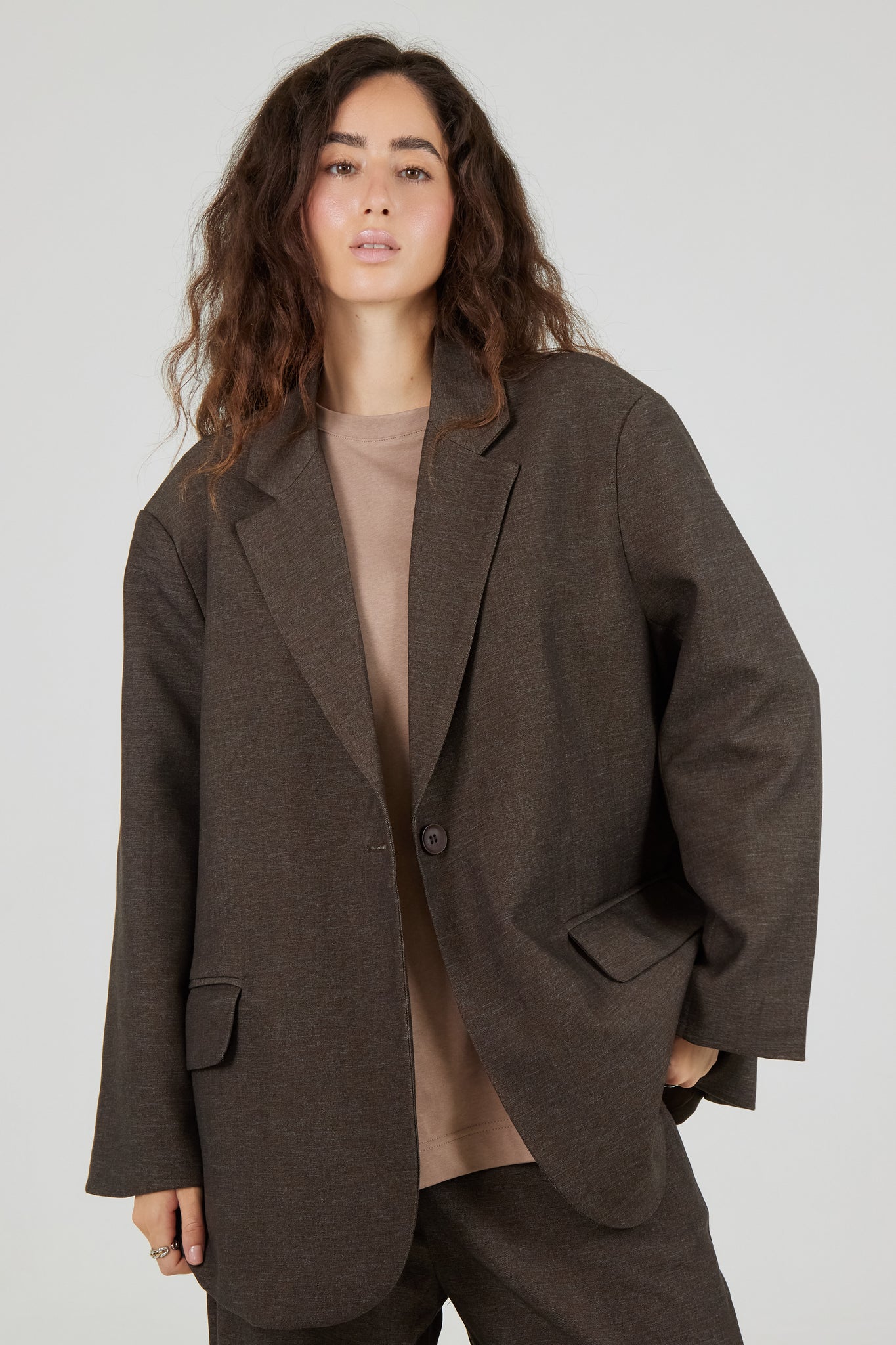 The City Taupe Blazer