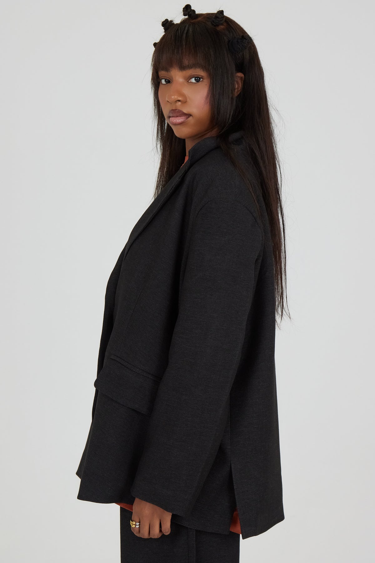 Blazer gris pardo The City