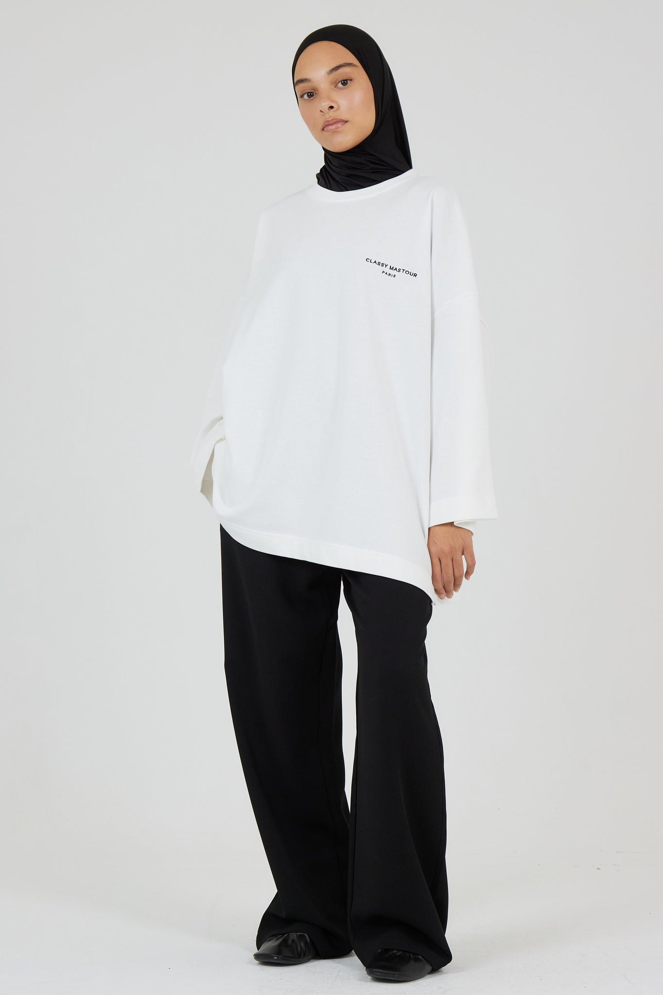 Le T-shirt Signature Blanc / Noir