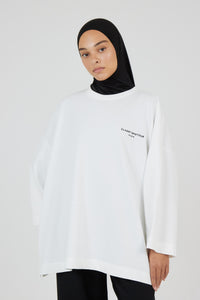 Le T-shirt Signature Blanc / Noir