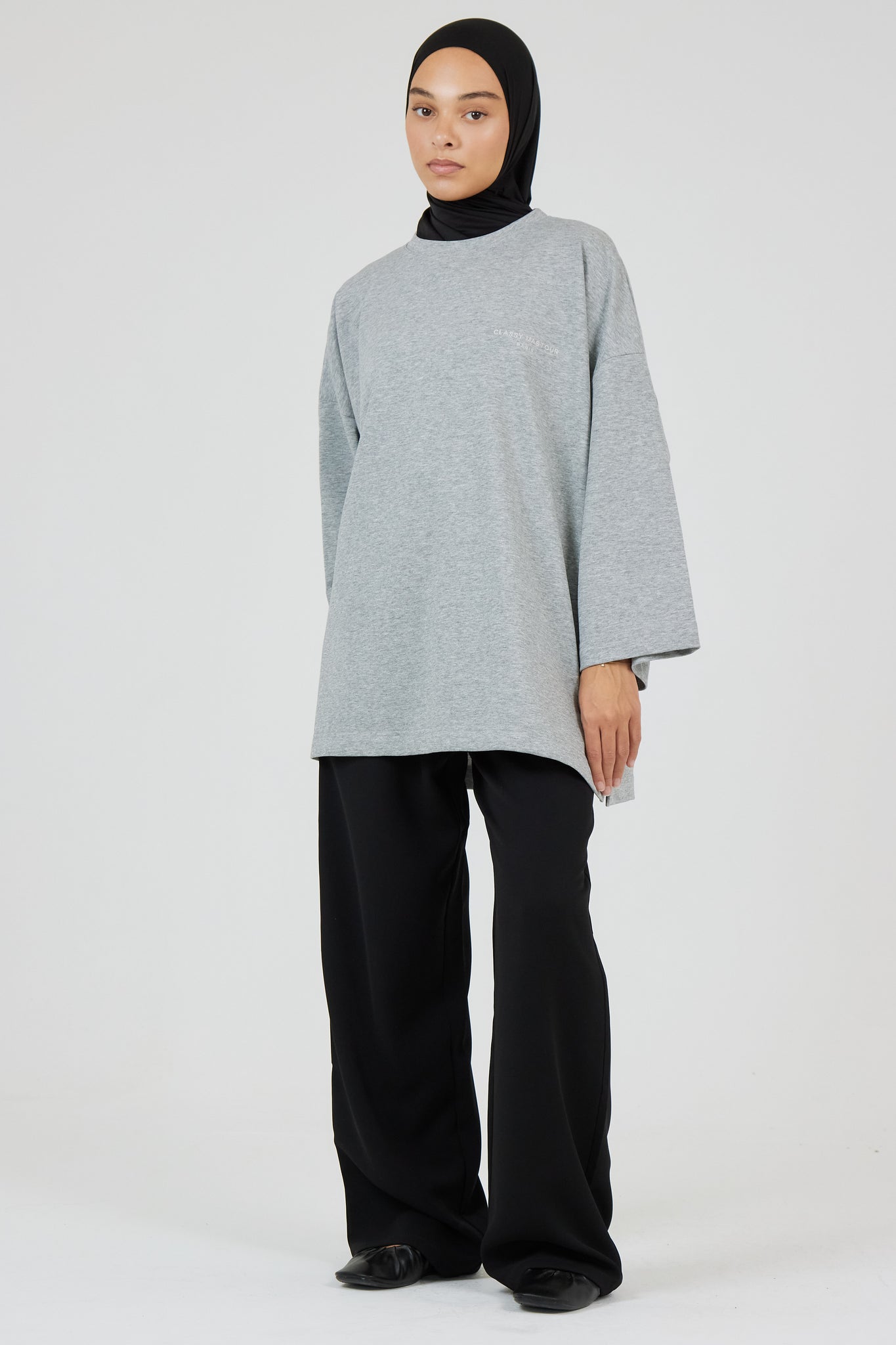 Le T-shirt Signature  Gris Foncé