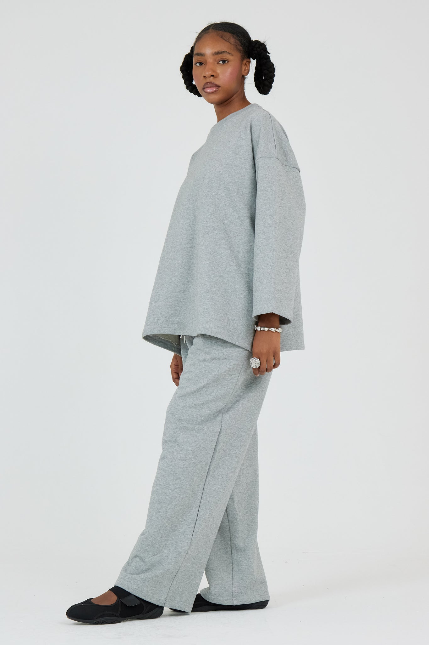 Le Sweat-Shirt Gris Chiné