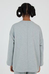 Le Sweat-Shirt Gris Chiné