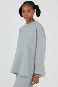 Le Sweat-Shirt Gris Chiné