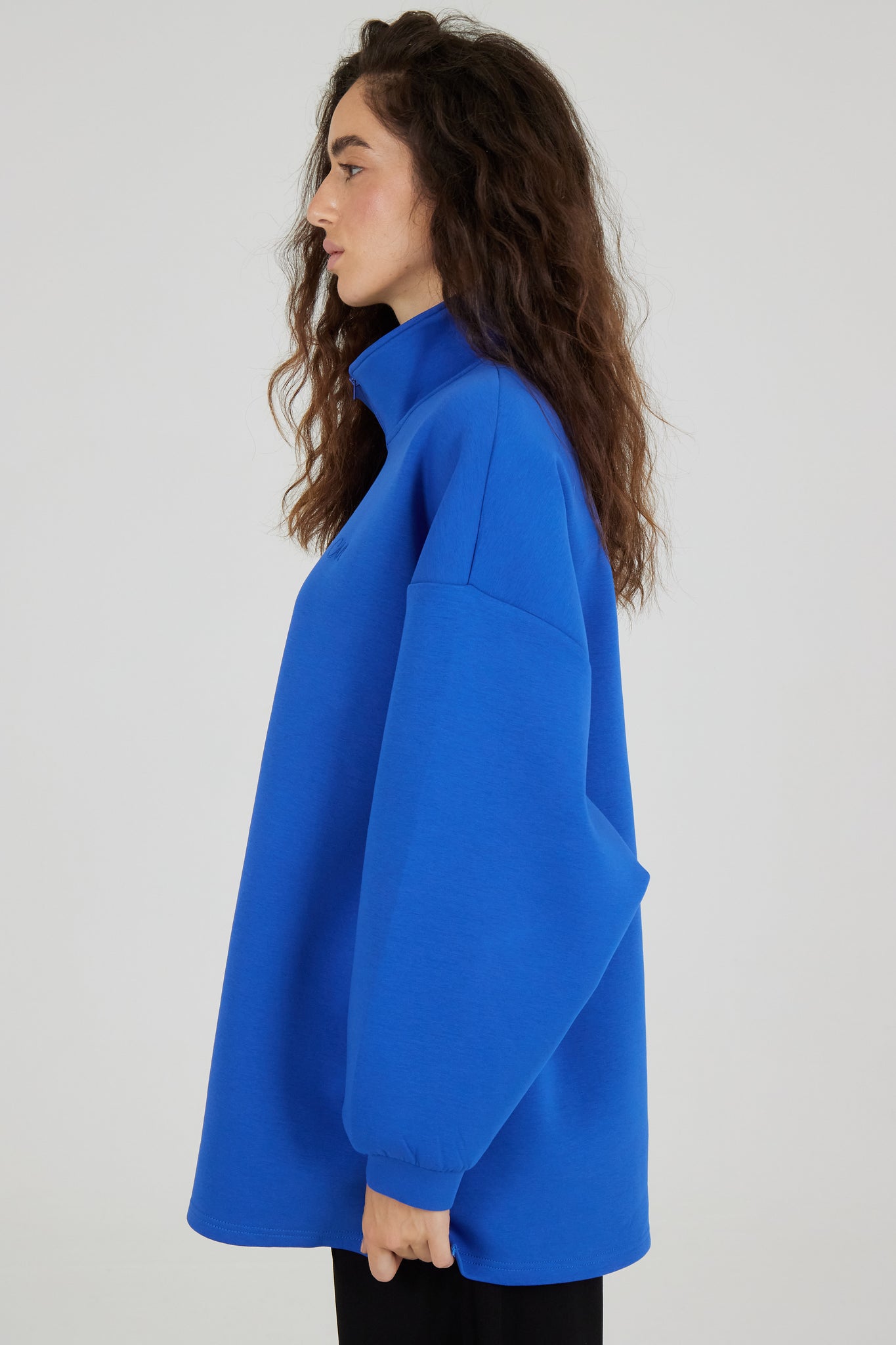 Le Sweat Zip Comfy Bleu Roi