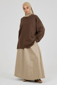The Dark Taupe Top