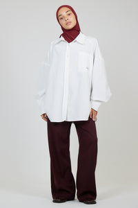 Chemise Ivy Blanc / Bordeaux