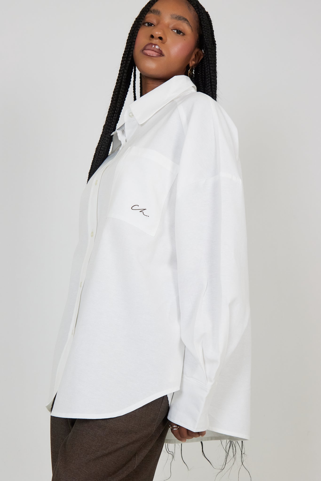 Chemise Ivy Blanc / Chocolat