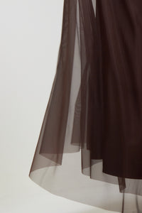 La Jupe Tulle Brun