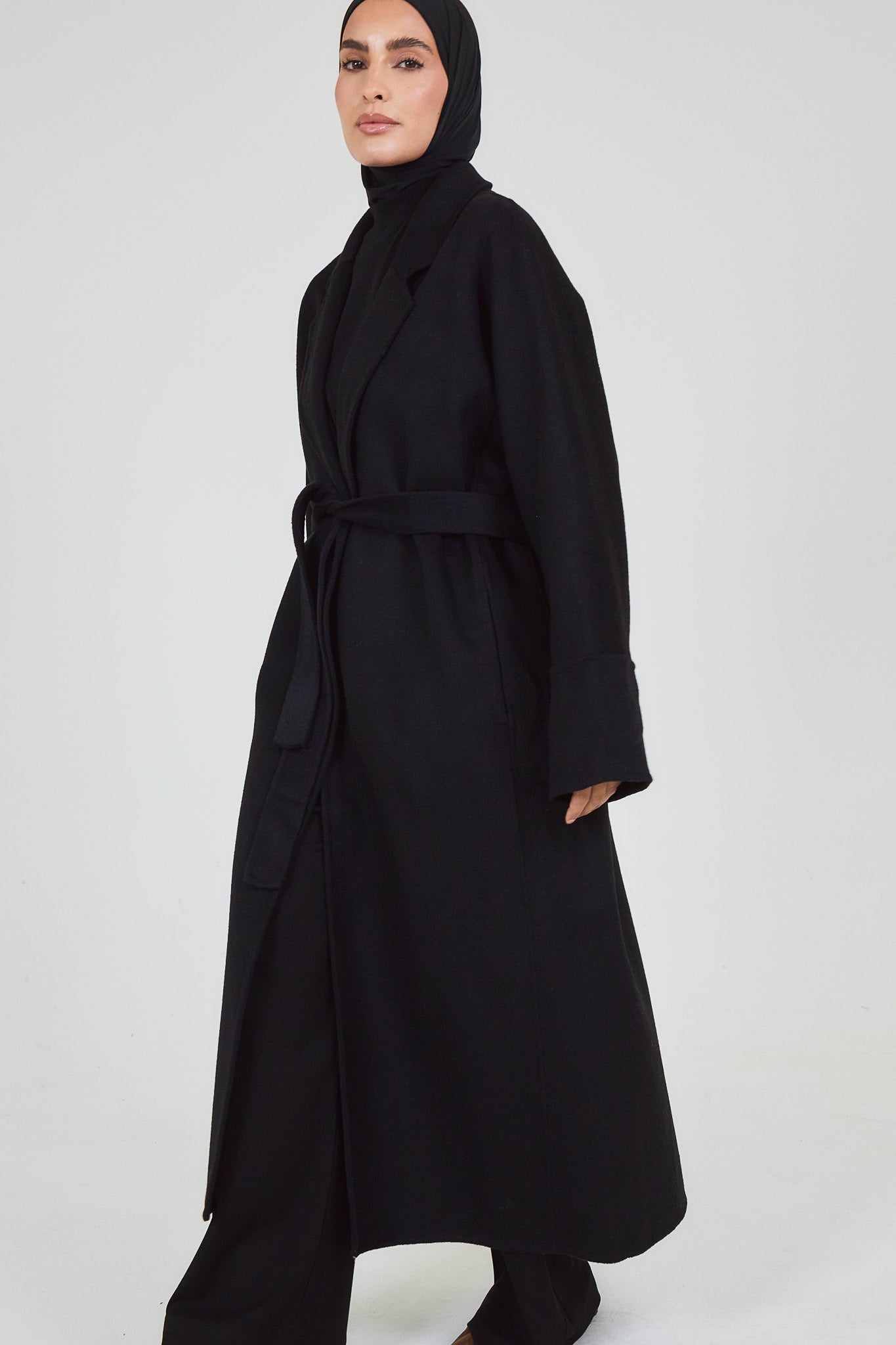 Le Manteau Wool Noir