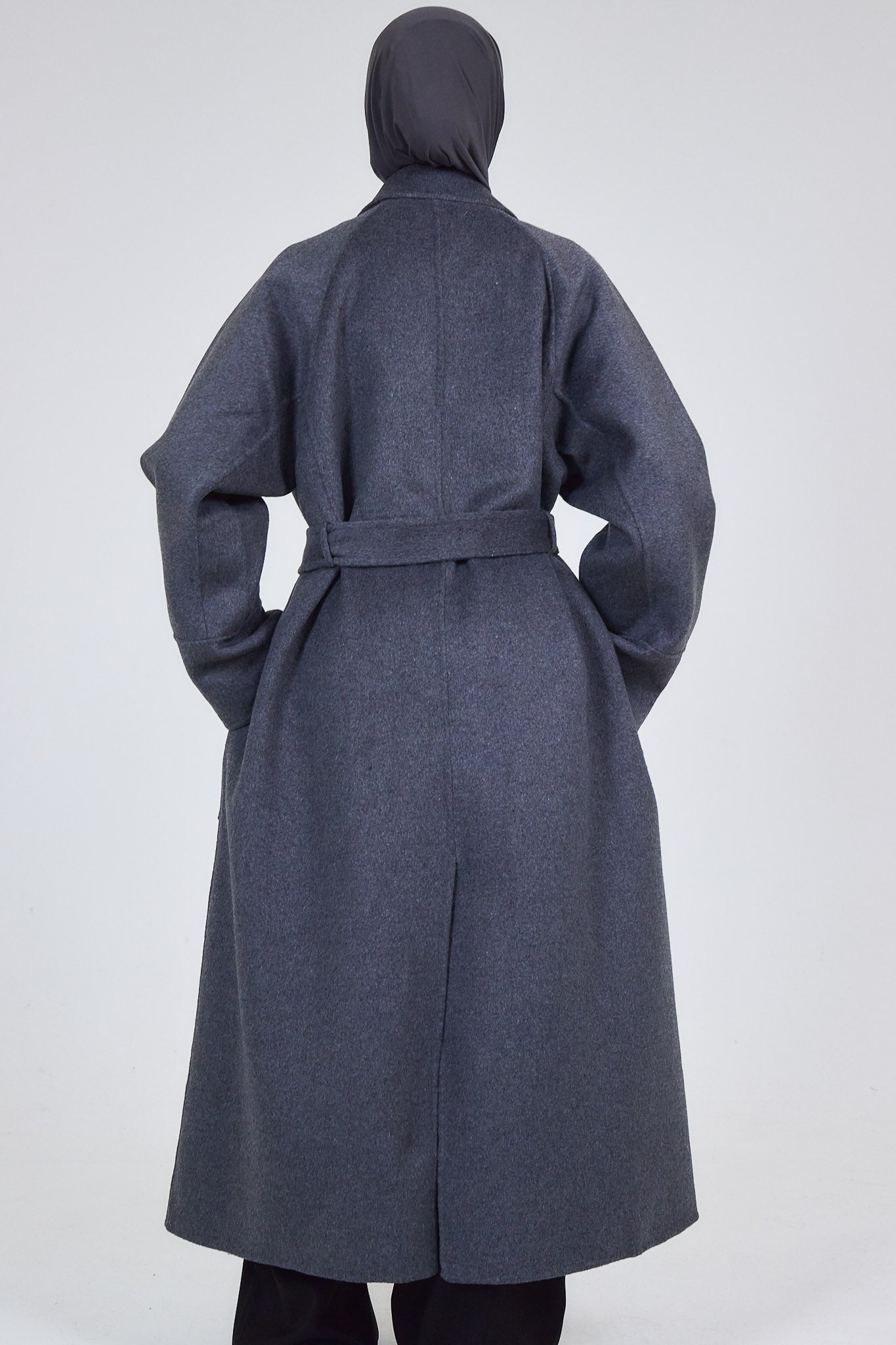 Le Manteau Wool Gris Anthracite