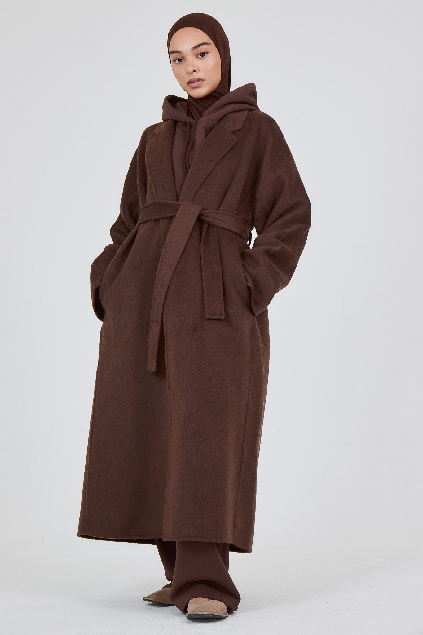 Le Manteau Wool Brun