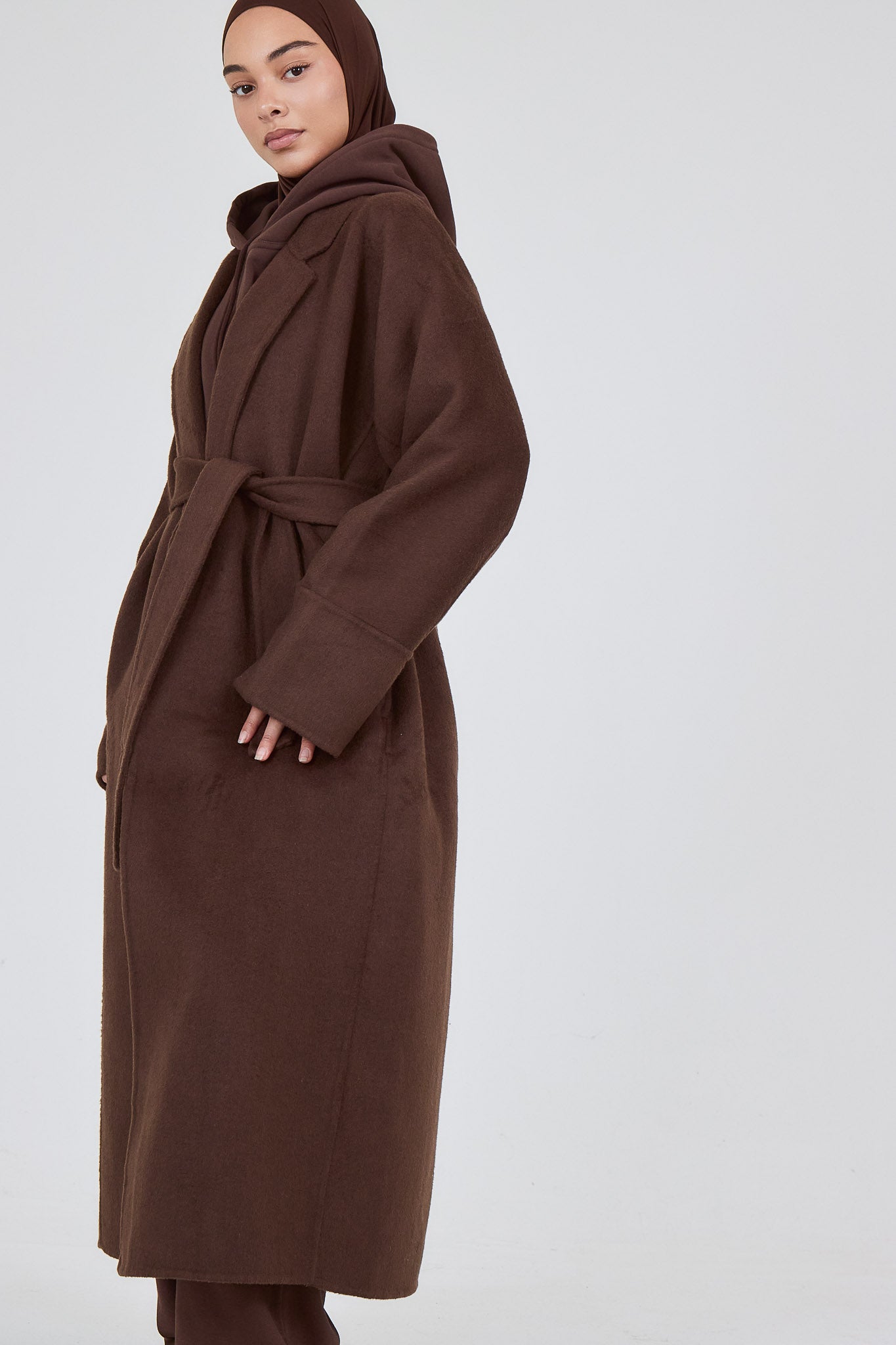 Le Manteau Wool Brun