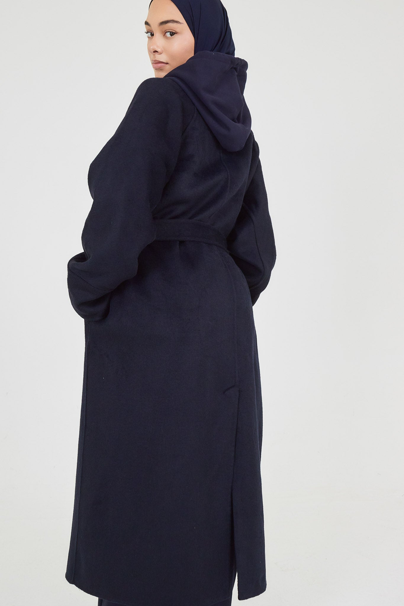 Le Manteau Wool Bleu nuit