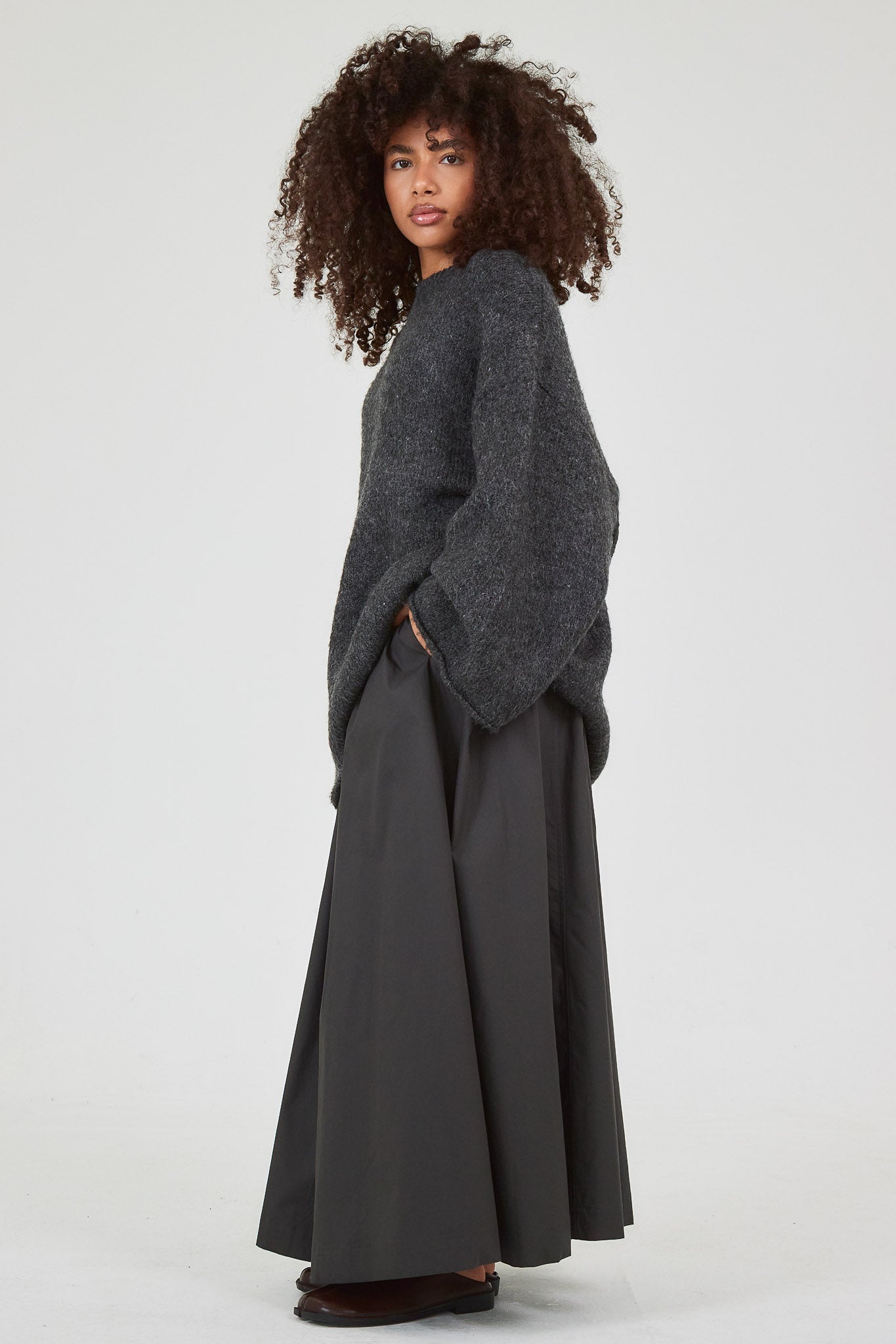 Le Pull Gris anthracite