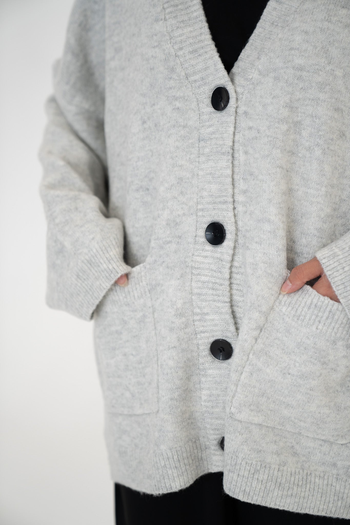 Le Cardigan Gris clair