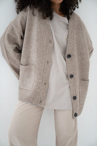 Le Cardigan Taupe