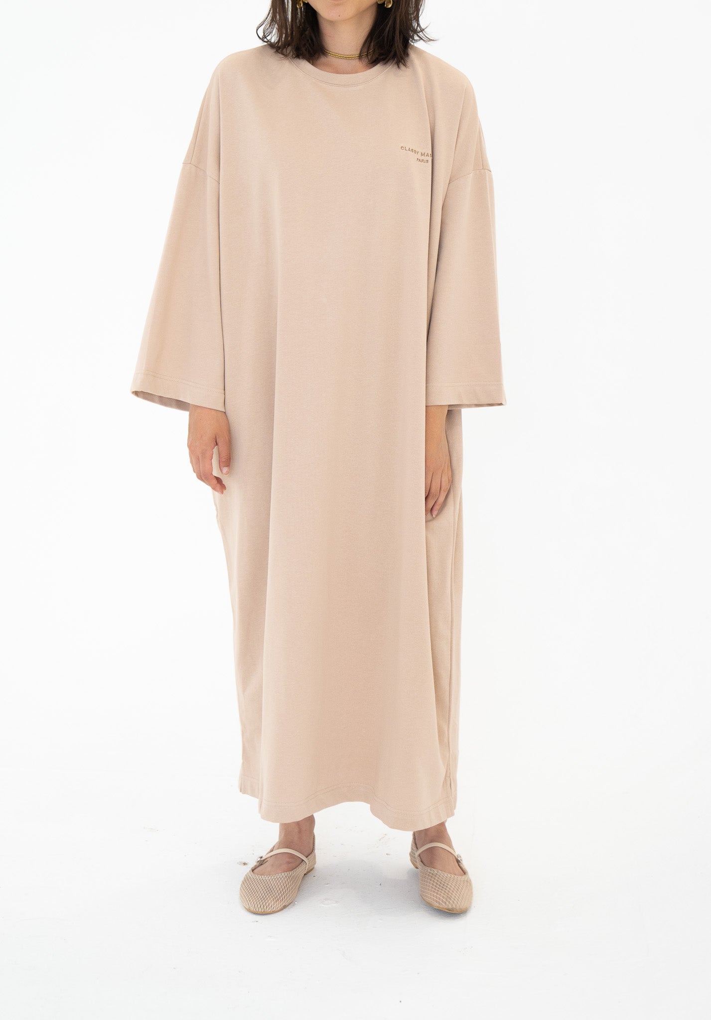 The Signature Taupe T-shirt Dress