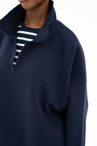 Le Sweat Zip Comfy Bleu nuit